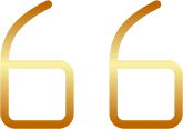 Golden quotation marks on a black background.