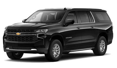 Black Chevrolet SUV with a modern design and silver rims.